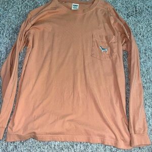 Tan, sparkly crew neck